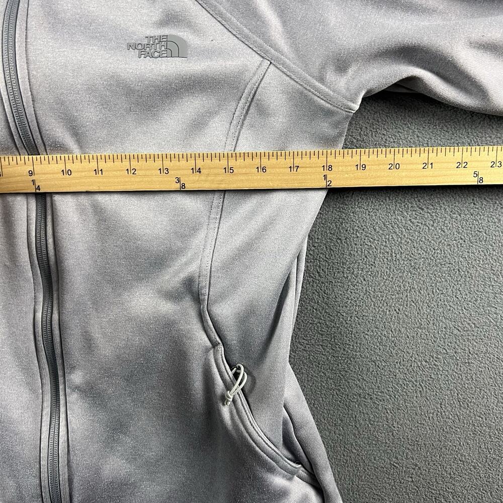 The North Face Jacket Womens Large Gray Agave Full Zip Pockets Outdoor Hiking - Picture 10 of 11
